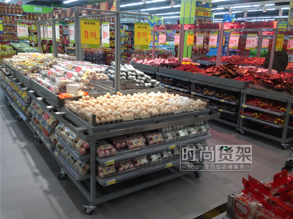 超市貨架_生鮮堆頭