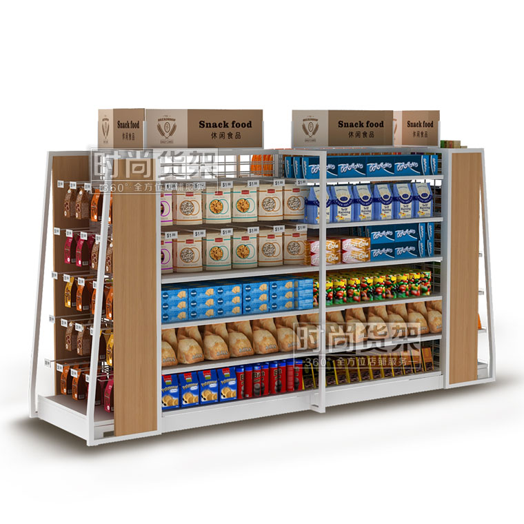 便利店貨架_零食區(qū)(網(wǎng)板帶掛鉤)